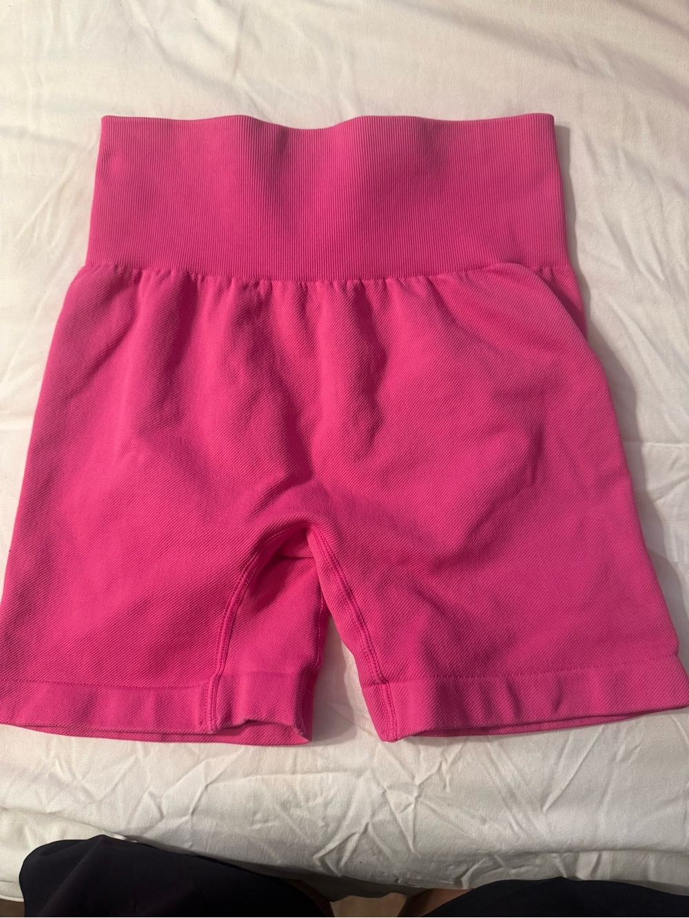 Women's High-Waist Bike Shorts - Bright Pink